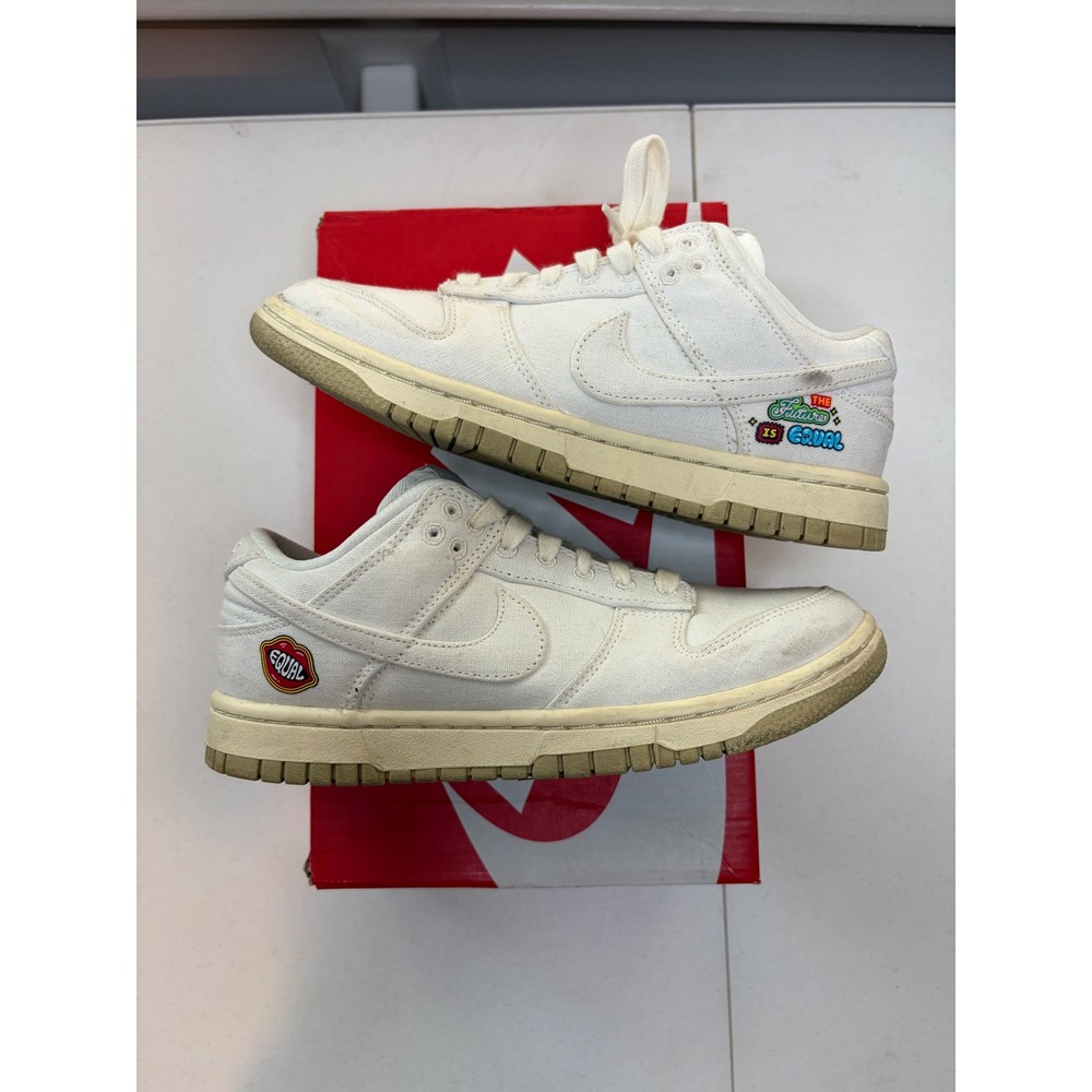 Nike Dunk Low Sail Cashmere Team Gold The Future is Equal FD0868-133 Womens 6.5